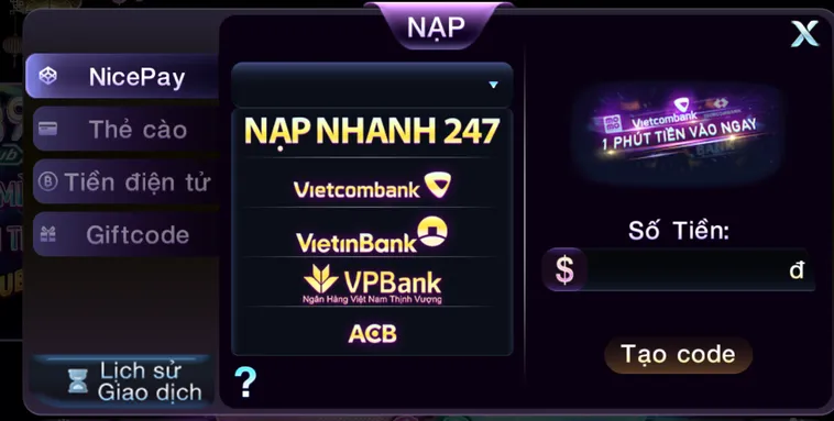 Hướng Dẫn Nạp Tiền 789Club An Toàn Và Nhận Khuyến Mãi Lớn 2026