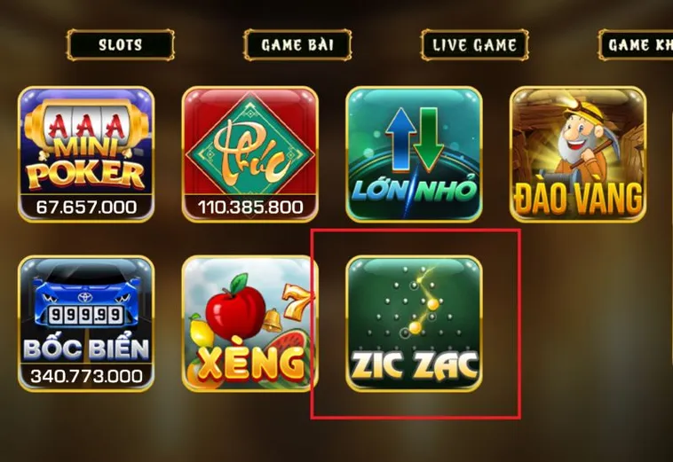 Game Nhanh ZicZac Tại 789Club Chinh Phục Những Vòng Quay Thần Tốc